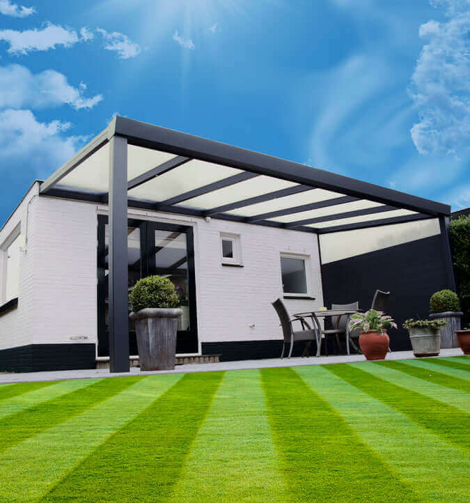 Giallo Aluminium Luxury Veranda - Modern sleek design