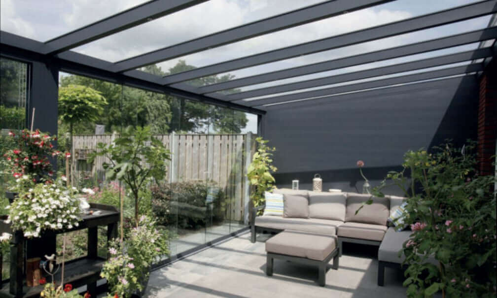 Pigato Veranda affordable luxury with solid side panel for privacy