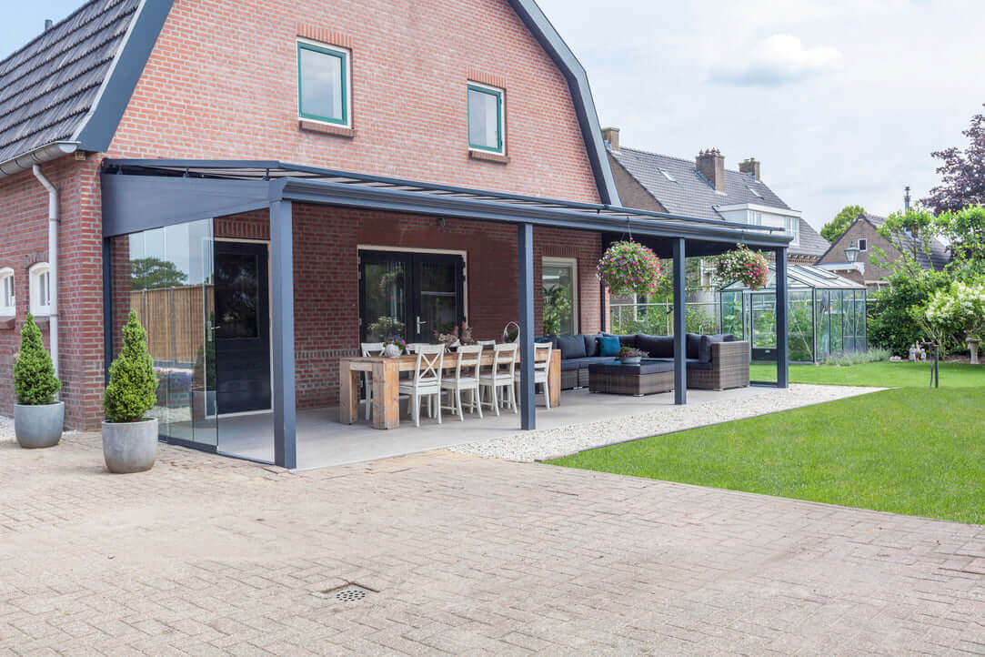 Pigato Garden Veranda Glass Room - With Sliding Glass Walls