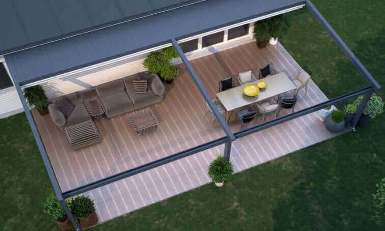 Verdeca retractable Canopy Veranda - ultimate flexibility