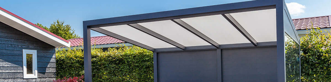 Free standing aluminium verandas with a modern style