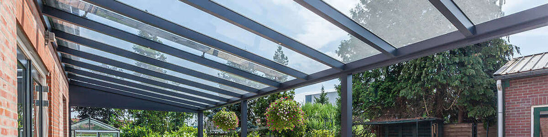 Aluminium pergolas and verandas with ultra clear roof