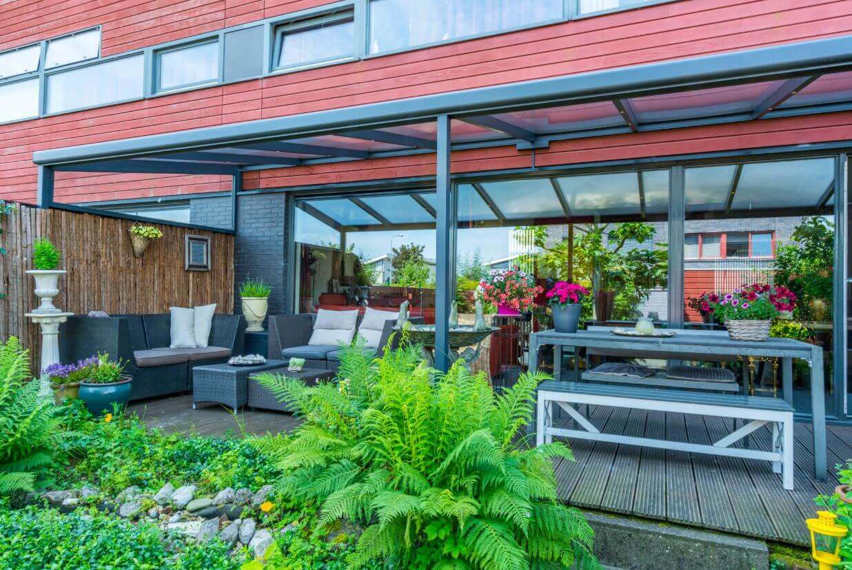 Nebbiolo Aluminium Veranda - the Competitively priced veranda with a modern style