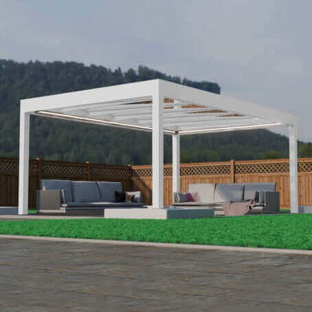 Pinela luxury Pergola with a Glass Roof