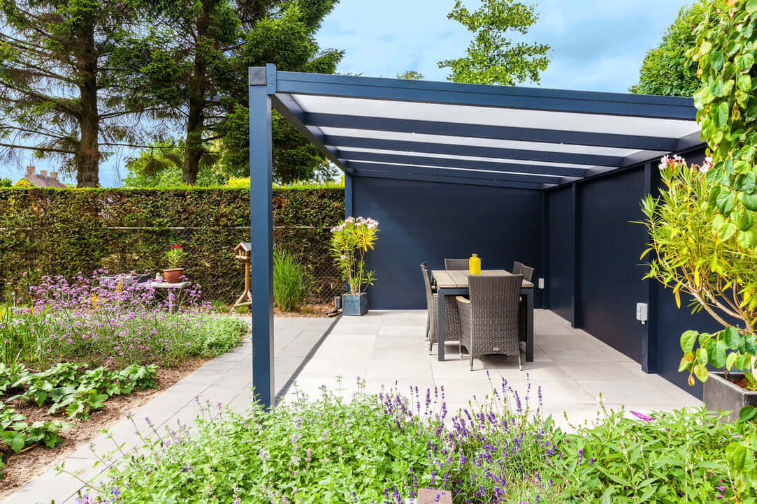 Ribollo Aluminium Veranda for anywhere in the garden