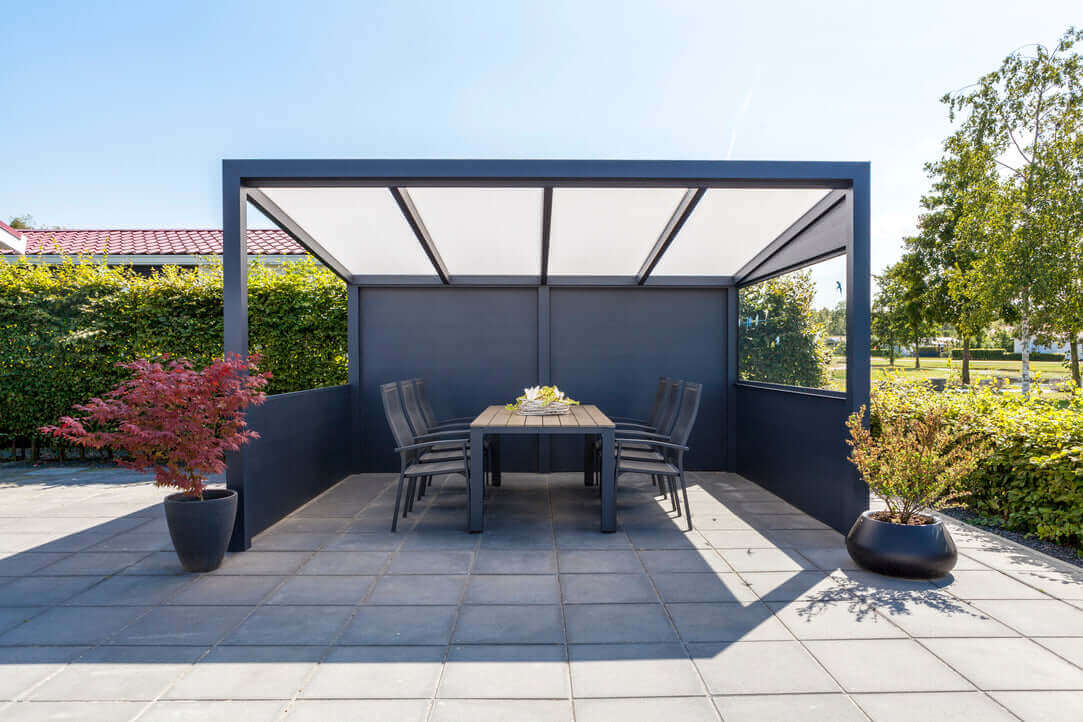 Ribollo Aluminium Veranda for anywhere in the garden