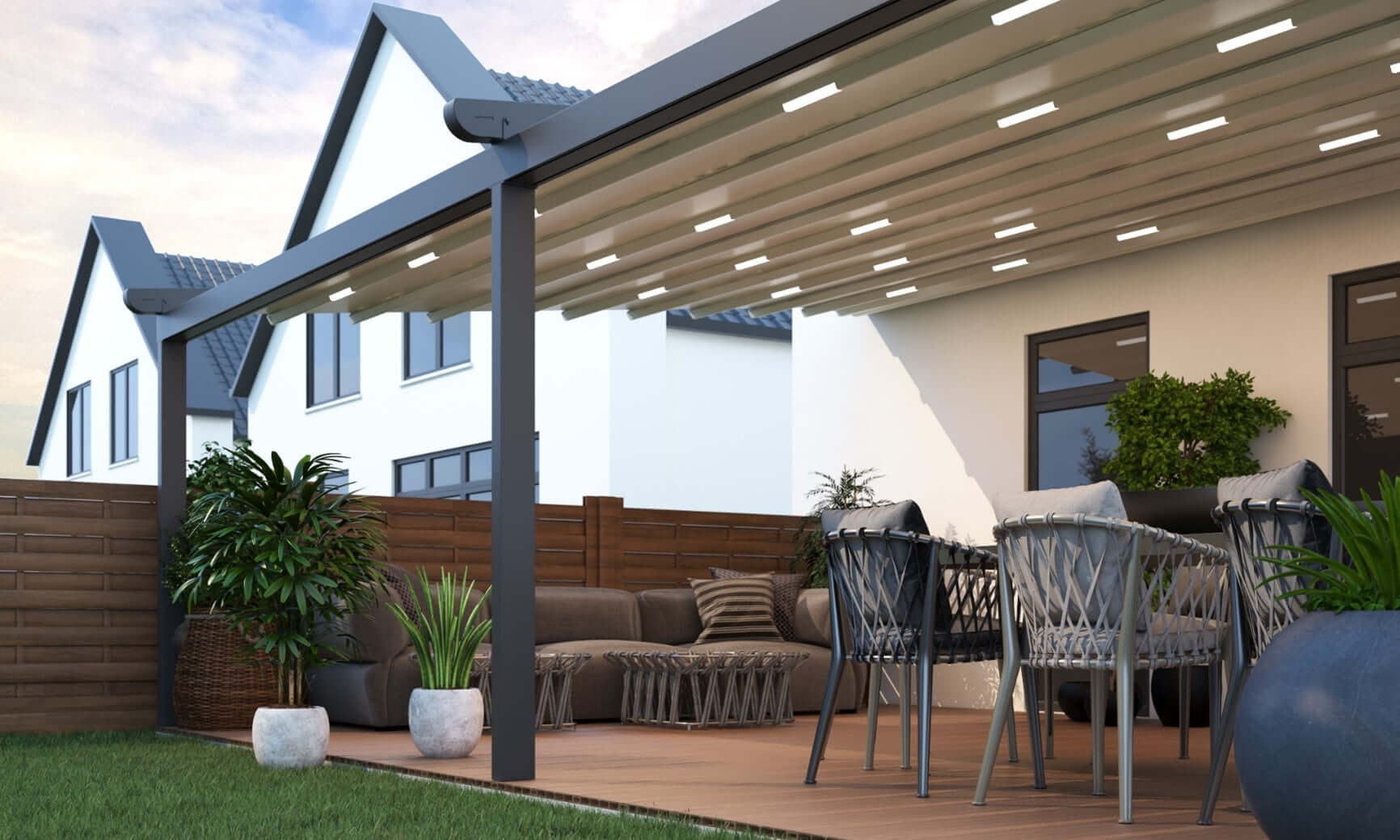 Verdeca Retractable Canopy Aluminium Veranda